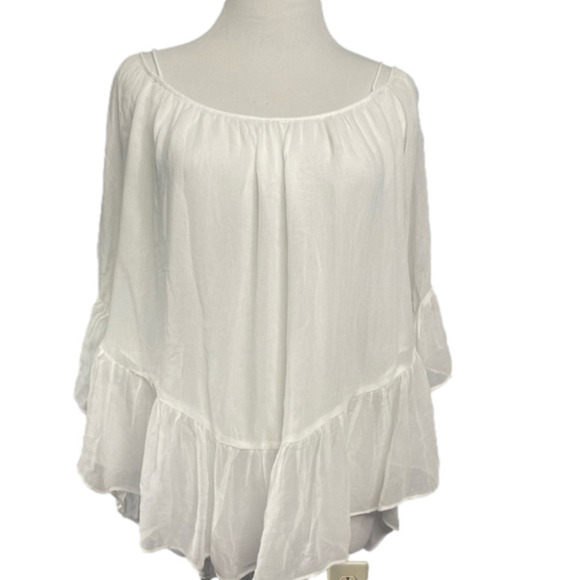 ZARA Trafaluc 100% viscosa lightweight summer sheer top size M - Picture 1 of 6